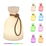 Outdoor Lampe mit Fernbedienung Tragbare LED Tischlampe für Außen mit 16 Farben USB Wiederaufladbare Wasserdichtes Akku Lampe Kabellos für Garten Bar Schlafzimmer Camping (Flasche)