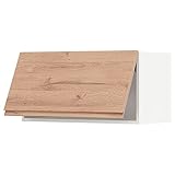 Ikea METOD Hängeschrank Horizontal mit Push-Open, 80x40 cm, weiß/Voxtorp Eiche Optik