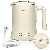 Bear 4 Temperaturstufen einstellbar 0,6 Liter elektrischer Wasserkocher, 500W Mini-Reisewasserkocher,Teekocher Reisewasserkocher klein，12h/ 30min Warmhaltefunktion， ideal für Reise Babynahrung