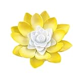 DOITOOL 4 Stücke Hochzeit Dekoration Badewanne Dekor LED Nachtlichter Festival Wasser Licht Lilly Pads Leuchten Schwimmende Lilie Schwimmende Lichter Lotus Laterne LED Lotus Licht