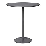 Blomus Garten Beistelltisch STAY plum kitten, Gartentisch, Tisch, Aluminium matt pulverbeschichtet, Warm Grey, 62016