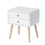 HASMI Nachttisch Nachttisch Schublade Schlafzimmer Kommode Home Möbel Holz Nachttisch Neues Schlafzimmer Nachttische Nordische Einfachheitstil Bedside Table (Color : B, Size : 42x32x50cm)