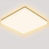 Oeegoo LED Deckenleuchte Warmweiß, LED Deckenlampe 2700K, 18W 1800lm Badleuchte, Wasserfest IP44 Küchenlampe Für Badezimmer Balkon Wohnzimmer Korridor Esszimmer Schlafzimmer Kinderzimmer