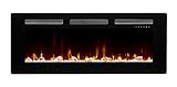 DIMPLEX - Sierra 48' - Elektrokamin - Schwarz, M - Patentierter Optiflame Flammeneffekt - Knisternder Soundeffekt, App Steuerung, Elektrischer Deko Kaminofen, Kamin Elektrisch, Kaminkonsole