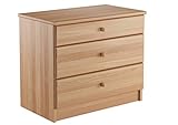 Erst-Holz® 90.20-K36 Buche Massiv Nachtkonsole für erhöhte Seniorenbetten mit 3 Schubläden