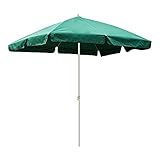 Terrassenschirm, quadratischer Sonnenschirm, faltbarer Sonnenschirm im Freien, geeignet für Gewerbe- und Wohngebiete, ohne Sockel, Grün, Rot