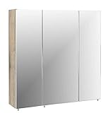 Schildmeyer Trient Spiegelschrank, Holzdekor, wildeiche Dekor, 71 x 70 x 16 cm
