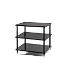 Solidsteel HiFi Rack S2-3 Möbel Schrank Schwarz Holz 3 Böden, HiFi Regal, HiFi Tisch, Hergestellt in Italien