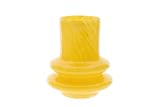 DutZ Vase Ringo | cornyellow | H 18 cm D 16 cm | mundgeblasenes Glas | besonderes Design