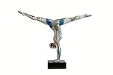 Skulptur Athlete 120 Multi Dekoration Mensch Athlet Deko Kunstharz Figur