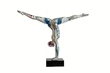 Skulptur Athlete 120 Multi Dekoration Mensch Athlet Deko Kunstharz Figur