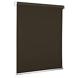 Rolmaxxx ROLLMAXXX Standard-Rollo Verdunkelungrollo Seitenzug Kettenzugrollo Tageslicht Sichtschutz (90 x 230 cm, Braun)