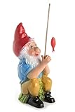 Gartenzwerg Angler aus bruchfestem PVC Zwerg Made in Germany Garten Figur