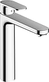 hansgrohe Waschtischarmatur Vernis Blend, Wasserhahn Bad mit Auslauf Höhe 190 mm, Badarmatur wassersparend, Chrom