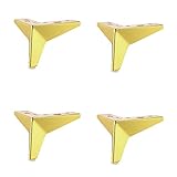 4 Stück Möbelbeine,Metall Schränke Beine,Sideboard füße,Sofafüße,Dreieck Möbelfüsse,Tischbeine,DIY Stützfüsse,couchtisch füße,für Nachttisch,Bett,TV-Schrank,DIYMöbel,Titanium gold,17cm/6.7in