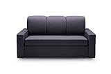 BETTSO -Sofa Mit Schlaffunktion und Bettkasten, Couch für Wohnzimmer, Sofa Federkern Sofagarnitur Polstersofa Wohnlandschaft mit Bettfunktion-Livio Grau