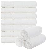 Brandsseller 10er Set Seiftücher Waschlappen Gästehandtücher Frottee Bad/Haushalt 30x30cm 100% Baumwolle 470 g/qm Weiss