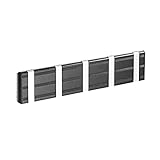 LUCBEI Rack für Wandmontierte klappbare Kleiderbügel Moderne schwarze Wandgarderobe Hakenleiste Platzsparend Kleiderhaken zum Aufhängen von Kleidung Hüten Schlüsseln 5 Haken Garderobe (Größe : 5