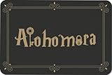 Tassenbrennerei Fußmatte mit Spruch Alohomora - Türmatte lustig für Fantasy und Zauberei Fans - Hexerei