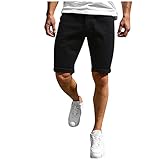 Dhyuen Herren Cargo Shorts Casual Outdoor Sommer Sport Hose Für Männer Bequeme Freizeithose Laufshorts Herrenshorts Sommerhose Casual Einfarbig Trekkinghose Wanderhose Sommerhose Herren（XL,3-Black）