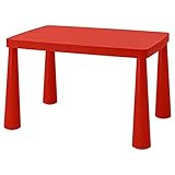 Kindertisch'MAMMUT' aus unbedenklichem, robustem Kunststoff - ROT -für drinnen und draußen - 77x55cm - 3 bis 6 Jahre