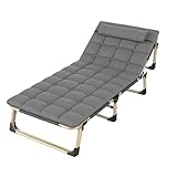 Schwerelosigkeitsstuhl, tragbare Klappbetten für Reisen, Camping, Ultraleicht, modern, Marschieren, Büro, Freizeit, Liegestuhl, Outdoor, Garten, 194 x 68 x 30 cm
