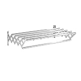Handtuchhalter, Wandmontage, doppelte Handtuchhalter, 540 cm, runder Handtuchhalter, Bad- oder Küchenzubehör, einfach europäisch