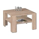 JOKER MINI Couchtisch in Eiche Sonoma Optik - platzsparender Sofatisch mit Ablage für Ihren Wohnbereich - 70 x 44 x 70 cm (B/H/T)