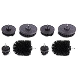OUSIKA 1 Set Polierscheiben Badewannenpolsteraufsätze Aufsatz Runde Dichtungsmittel Schrubben Waschbecken Küchendetaillierung Fugenbohrer Boden Carpe Scrub Glas Auto Oberflächenreinigungspad Bürste Bü