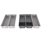 Omabeta Besteck-Schubladen-Organizer, Besteck-Organizer, multifunktional, robuster Kunststoff, 5-teilig für die Bar