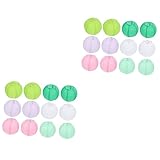 OSALADI 24 Stück Faltbare Papierlaternen Für Den Außenbereich Weihnachtsdekorationen Chinoiserie-Dekor Laterne Papierlaternen Dekor Für Partys Im Freien Hängende Papierlaternen