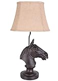 Tischlampe Pferd Lampe Kolonialstil Tischleuchte 63 cm Pferdekopf Leuchte cw148 Palazzo Exclusiv