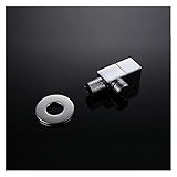 Solides Kupfer-Schwarz-Matt-Vierkant-Eckventil, verdicktes Wasserhahn-Wasserventil, heißes und kaltes Wasser durch die Ventilexplosion, Chrom