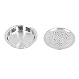Zerodis Wiederverwendbare Kaffeekapsel aus Edelstahl, Nachfüllbare Kaffeekapseln Kompatibel mit HD7801 HD6592 Wiederverwendbare Kaffeepulverkapsel aus Metall mit Pinsellöffel
