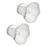 DOITOOL 2 Stück Stoff-Lampenschirm Kronleuchter Licht Kerzenhalter Dekor Goldfarben Schreibtischlampe Haushalts-Lichtabdeckung Hängelampenschirm Stoff Lampenschutz Schirm