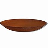 Rostikal Edelrost Gartendeko Deko Schale Ø 47 cm rund Rost Vintage Deko Blumenschale