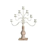 BOSUGE Kreativer Kerzenständer ， Kerzenhalter Retro 7-Armiger Kerzenständer Home Schmiedeeisen Dekoration Ornament 17,7 x 5,7 x 21,3 Zoll