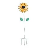 Yardenfun 1 Stück Sonnenblumen-Windmühle Terrassen-Windrad Dekorative Sonnenblume Gartenstecker Windspiele Outdoor-Ornament Für Kinder Blumenspielzeug Spielzeug Für Vögel