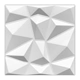 3D Wandpaneele Dekoren Wandverkleidung Deckenpaneele Platten Paneele Wanddeko Wandtattoos POLYSTYROL MATERIAL STYROPOR ARTIG 3D /5m²-20PCS Diamant White 3mm stärke