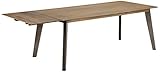 Furnhouse Ibbe Design Ansteckplatte Tischplatte für Malaga Ausziehbar Esstisch Natur Massiv Braun Lackiert Akazie Holz Esszimmer Tisch, L50xB100xH8 cm