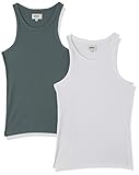 ONLY Women's ONLLINDSAY Tank Top, Balsam Green/Pack:2 Pack Balsam Green/White, XL