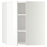 Ikea METOD Eckschrank Hängeschrank mit Regalböden 68x80 cm Weiß/Ringhult Weiß