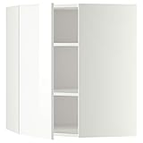 Ikea METOD Eckschrank Hängeschrank mit Regalböden 68x80 cm Weiß/Ringhult Weiß