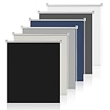 Sanfree Verdunklungsrollo ohne Bohren Klemmfix 60 x 100 cm (BxH) Schwarz, rollos für Fenster ohne Bohren, Rollo verdunkelung für innen Fenster Rollo für innen