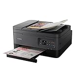Canon PIXMA TS7450a Multifunktionsdrucker (Scanner, Kopierer, Fotodrucker, 3,7 cm OLED, 4.800 x 1.200 DPI, USB, WLAN, Print App, Duplexdruck, 2 Papierzuführungen), Schwarz, Normal