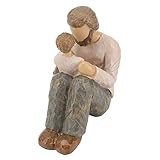 KAKAKE Vater- und Sohn-Statue, langlebige, geruchlose Vater-Kind-Figur, stilvolles Design, leicht zu reinigen für den Schrank