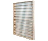 Alsino Sammlervitrine Hängevitrine für Modellautos Gläser Uhren Figuren Vitrine Spur HO & N Regal H0 60-90 cm 12 Fächer (V-90.12)