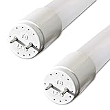 pureled 2er Pack LED Röhre 120cm - GLAS T8 G13 - neutralweiß (4000K) - 18W (ersetzt 36W) - 1800 Lumen - inklusive Starter - Leuchtstoffröhre Neonröhre Röhrenlampe LED-Tube