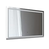 Vicco Badspiegel Wandspiegel LED-Spiegel Viola 110x70 cm Spiegel Badezimmer