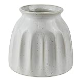 Keramikvase, Vintage Blumenvase für rustikale Wohnkultur, Distressed White Boho Farmhouse Decor, Ideal für Regal, Tisch, Kaminsims, Eingang (Distressed White 03)